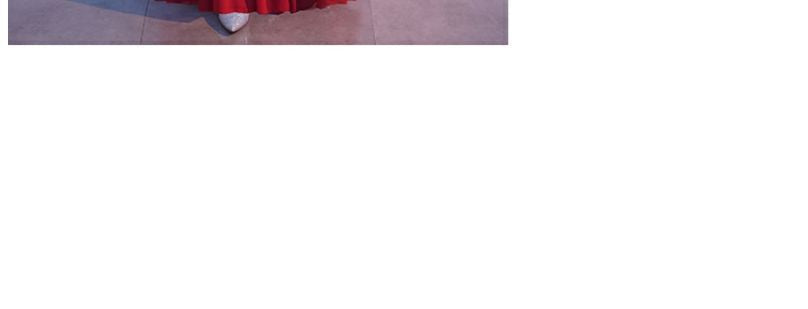 Qiyi Chorus Costume Female Dress Slim-Fit Chorus Red Song Competition Recitation Art Exam Solo Evening Dress