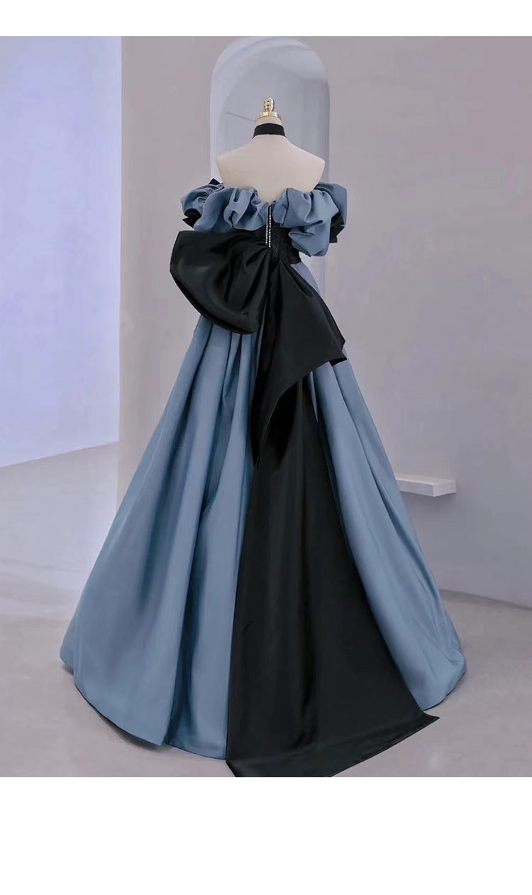 Princess Evening Dress 2023 New Banquet Host Dress Female Solo Art Exam Performance Dress Adult Ceremony Dress