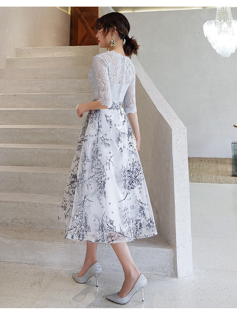 Evening Dress Women's 2024 New Amazon Elegant Graceful Long Dress Socialite Host Banquet Dress