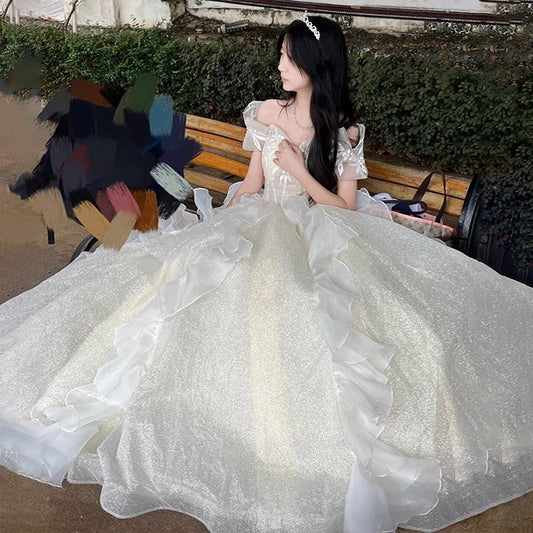 Escape Princess Style Evening Dress Female High Sense Light Luxury Minority Adult Ceremony Student Art Exam Graduate Day Little Dress