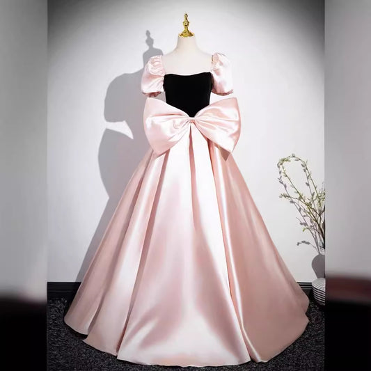 Evening Dress for Women 2024 New High-End Light Luxury Minority High-End French Princess Dinner Host Pink Art Exam