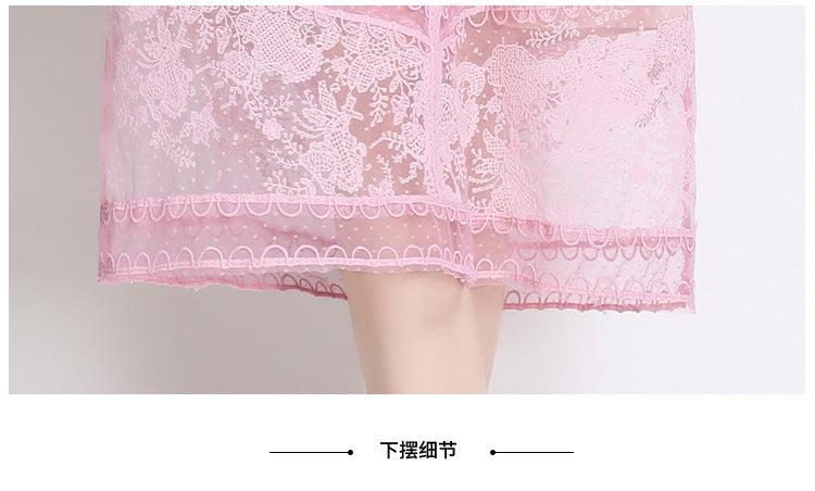 Real Shot Spot New Court Embroidered Flower Fitted Waist Sweet Tuxedo Dress Short Skirt for Women