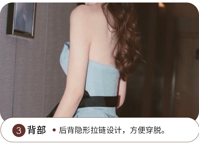 Evening Dress for Women 2024 Winter New Banquet Socialite Host's Dress Dress Women Sexy Evening Dress Long
