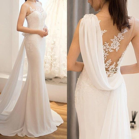 Wedding Dress evening dress long midwaist wedding dream slimming sleeveless see-through super fairy light wedding dress