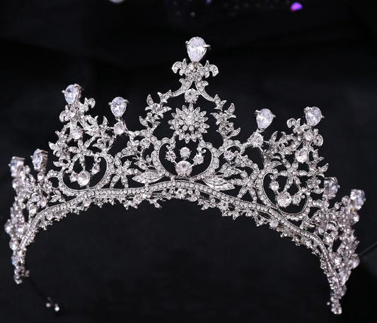 New bride AAA Zircon Crown wedding hair accessories wedding dress accessories