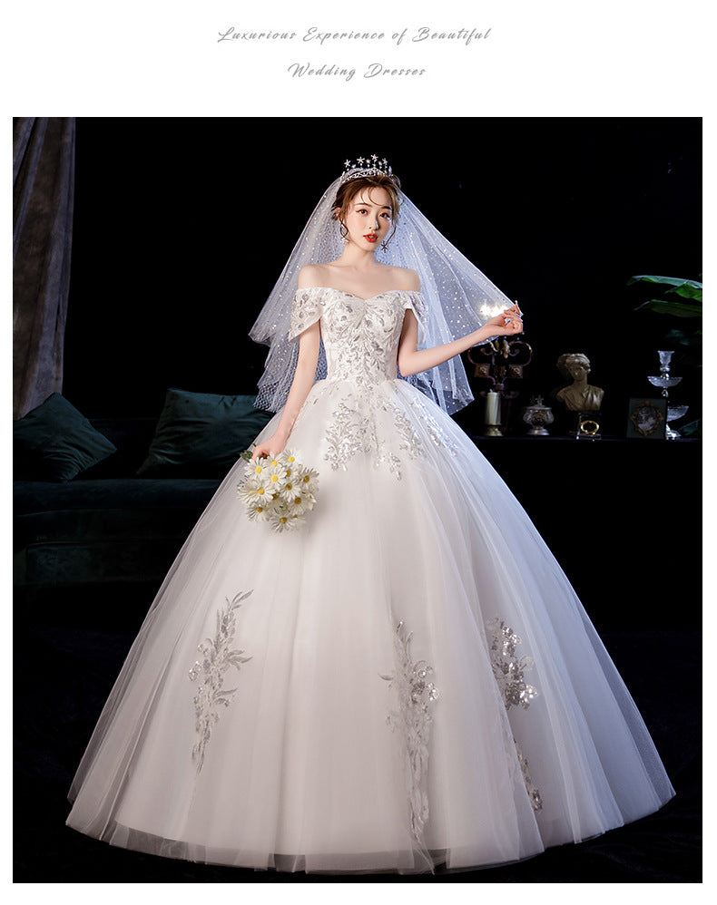 Wedding Dress 2024 New Bridal Floor-Length Dream Wedding Dress Fashion Korean Style Bandeau Princess Elegant Pettiskirt Spring