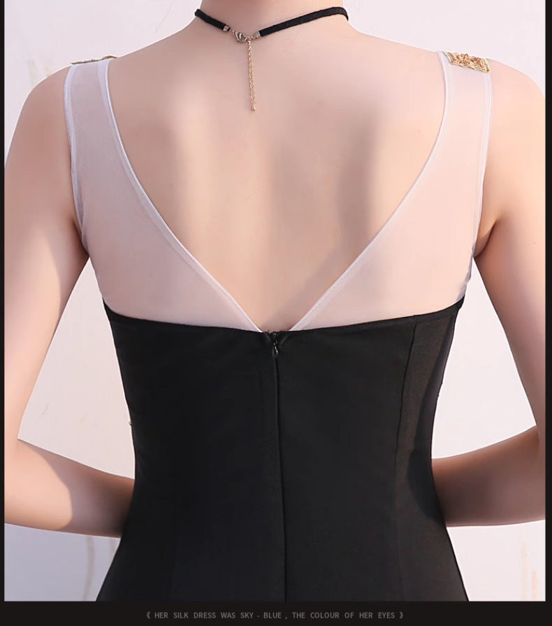 Sexy Dress Ladies Temperament Banquet Evening Dress Hotel KTV Club Public Relations Glade Dress Long Dress