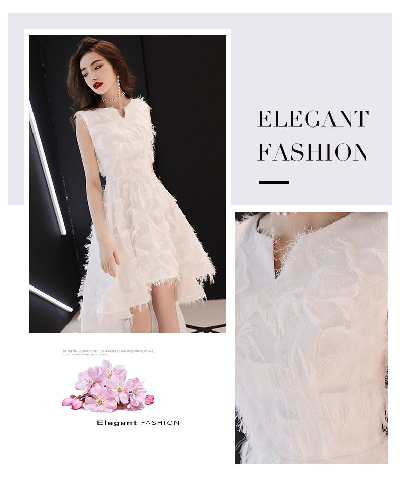 Banquet Evening Dress Dress Women's 2024 New Autumn Elegant Graceful Elegant Dinner Socialite Slimming Dress Small Gift