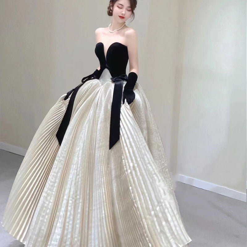 Ball gown Evening Dress Bride Engagement High-End Temperament Noble Elegant Birthday Banquet Annual Meeting Host  Women's Long H3569