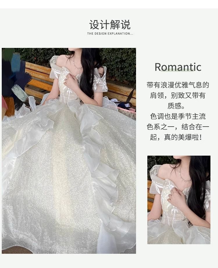 Escape Princess Style Evening Dress Female High Sense Light Luxury Minority Adult Ceremony Student Art Exam Graduate Day Little Dress