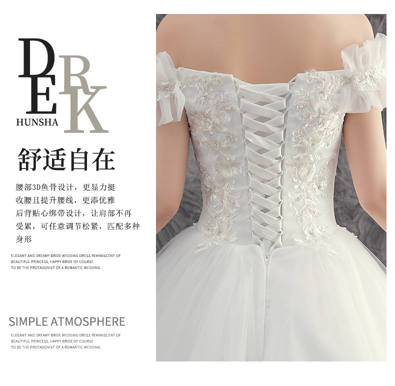 New Wedding Dress for Brides, Forest Style, Petite, Slimming, Super Fairy, Dreamy, Elegant, Light and Simple Dress for Women