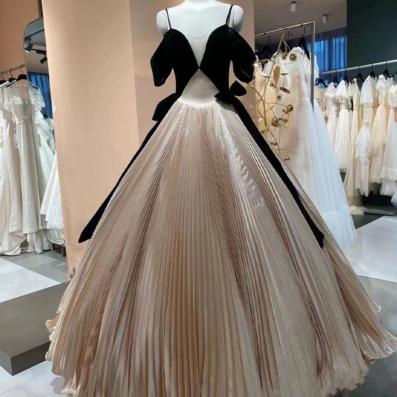 Ball gown Evening Dress Bride Engagement High-End Temperament Noble Elegant Birthday Banquet Annual Meeting Host  Women's Long H3569