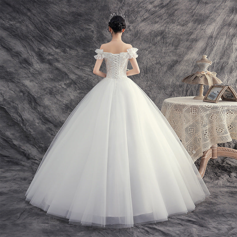 New Wedding Dress for Brides, Forest Style, Petite, Slimming, Super Fairy, Dreamy, Elegant, Light and Simple Dress for Women