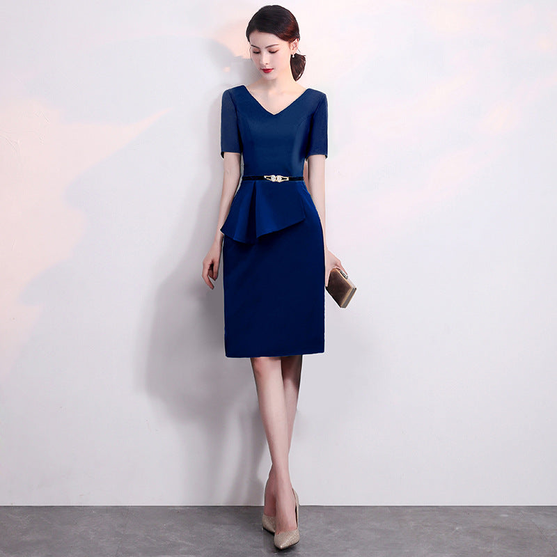 Banquet Little Evening Dress for Women 2024 New Elegant and Simple Dress Suitable for Casual Wear