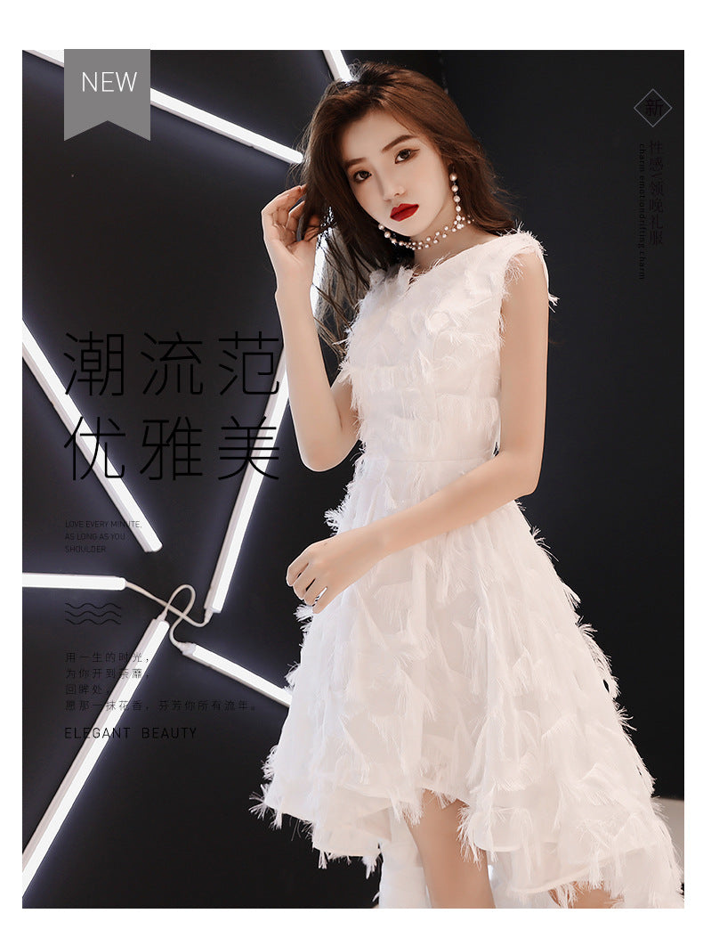 Banquet Evening Dress Dress Women's 2024 New Autumn Elegant Graceful Elegant Dinner Socialite Slimming Dress Small Gift