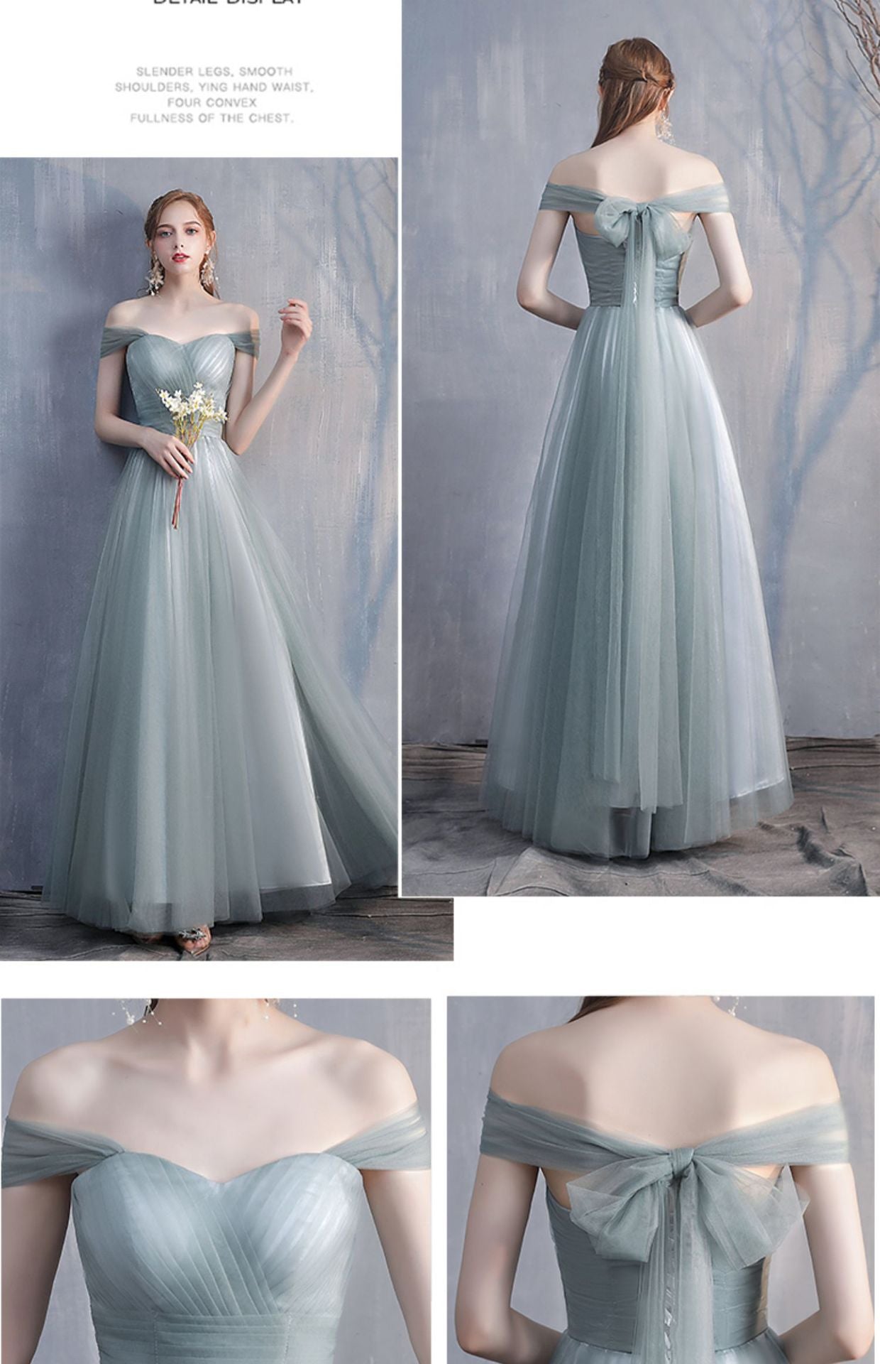 Bridesmaid Dress 2024 New Spring Mori Fairy Bridesmaid Ladybro Dress Dress Long Slim-Fit Banquet Evening Dress for Women