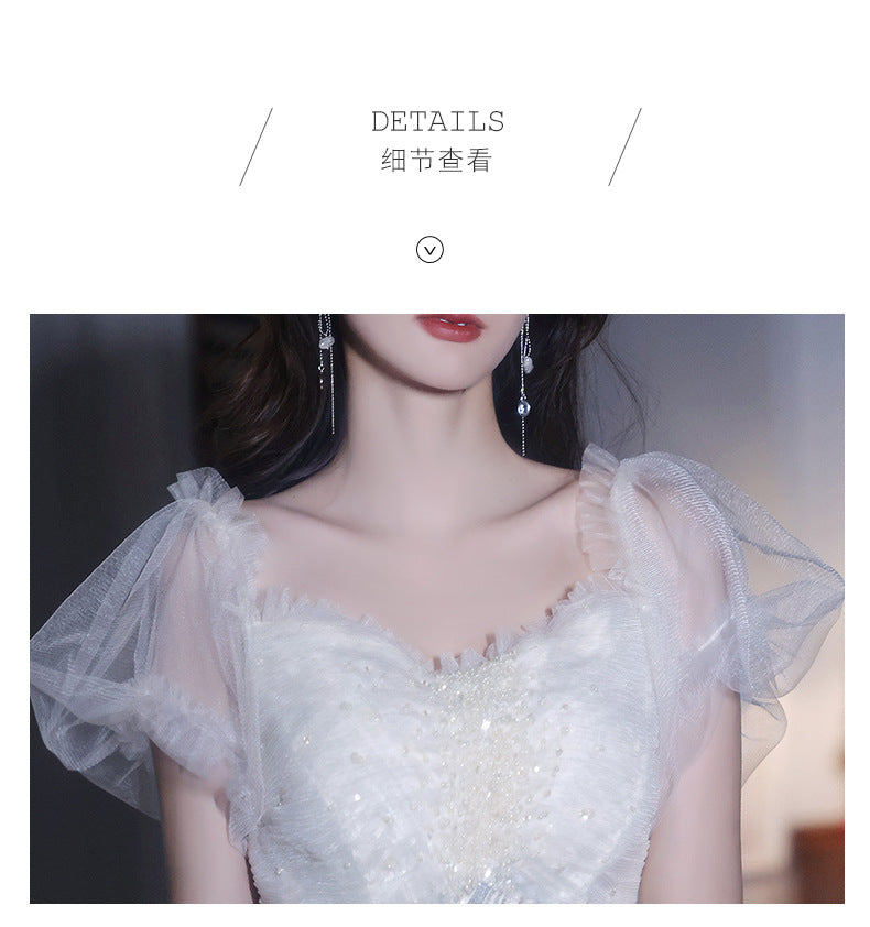 French Evening Dress Women's Banquet 2024 Fairy High-End Affordable Luxury Niche Dinner High-End High Sense Host Adult