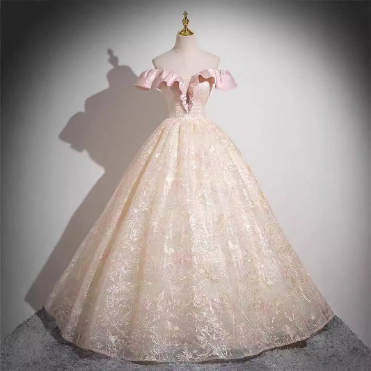 Evening Dress Wholesale High-End Niche Piano Vocal Music Art Test Pettiskirt Stage Costume Adult Ceremony Dress Banquet