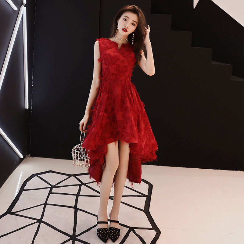 Banquet Evening Dress Dress Women's 2024 New Autumn Elegant Graceful Elegant Dinner Socialite Slimming Dress Small Gift