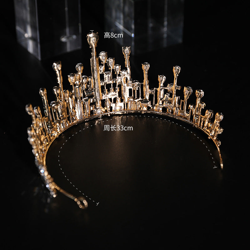 Crown Ball hair crown Zinc Alloy Rhinestone Wedding Headdress Bridesmaid Headband Accessories Super Fairy Bridal Crown H892