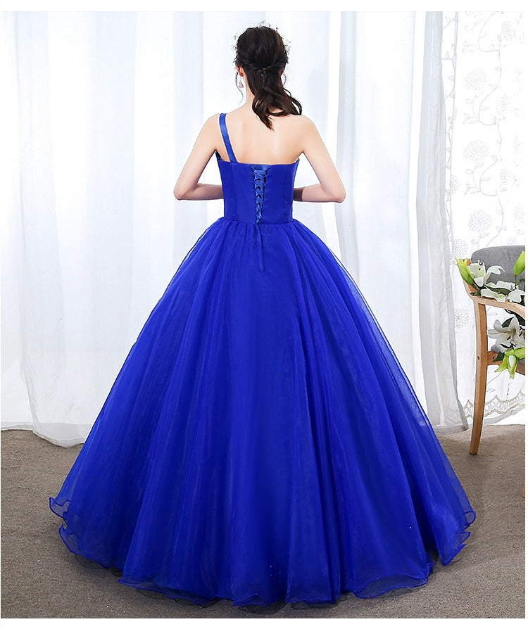 Evening Dress Host Costume Vocal Music Art Test Student Singing Bel Canto Solo Dress Women's Long Pettiskirt Winter