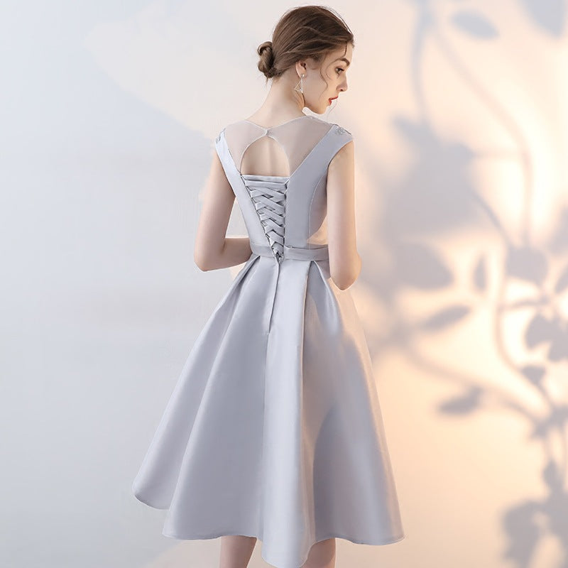 Evening dresses Dinner Prom Formal Dress Gray Slimming Tuxedo Dress Party Elegant Banquet Ball gown H22239