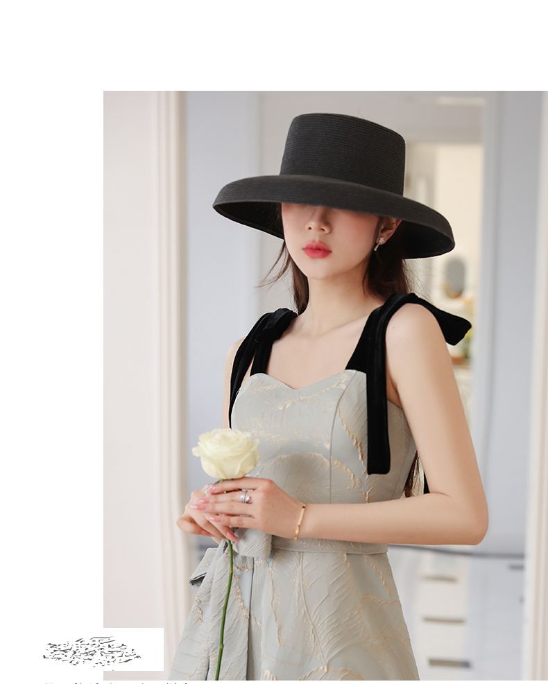 French Style Black Evening Dress Hepburn Style High-End Affordable Luxury Niche Temperament Adult Ceremony Toast Dress High-Grade Light Wedding Dress