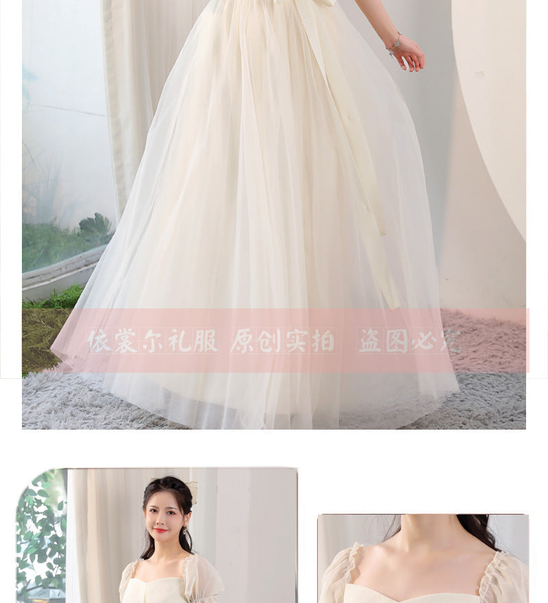 Bridesmaid Dress 2024 New Sisters Group Niche plus Size Slimming Adult Graduation Host Sisters Group Evening Dress