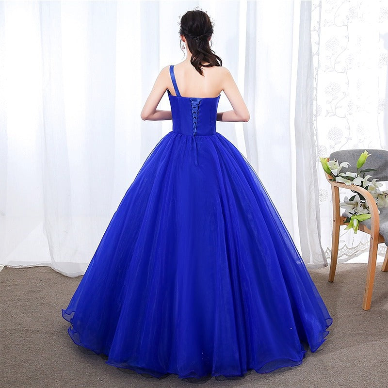 Evening Dress Host Costume Vocal Music Art Test Student Singing Bel Canto Solo Dress Women's Long Pettiskirt Winter
