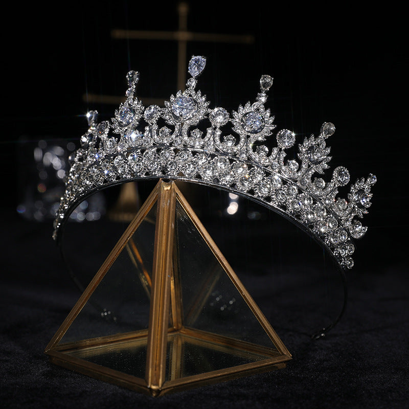 Hair Crown Wedding Hair Accessories Catwalk Crown Bridal Rhinestone Baroque Headband Adult Gift Headband Bridal Crown