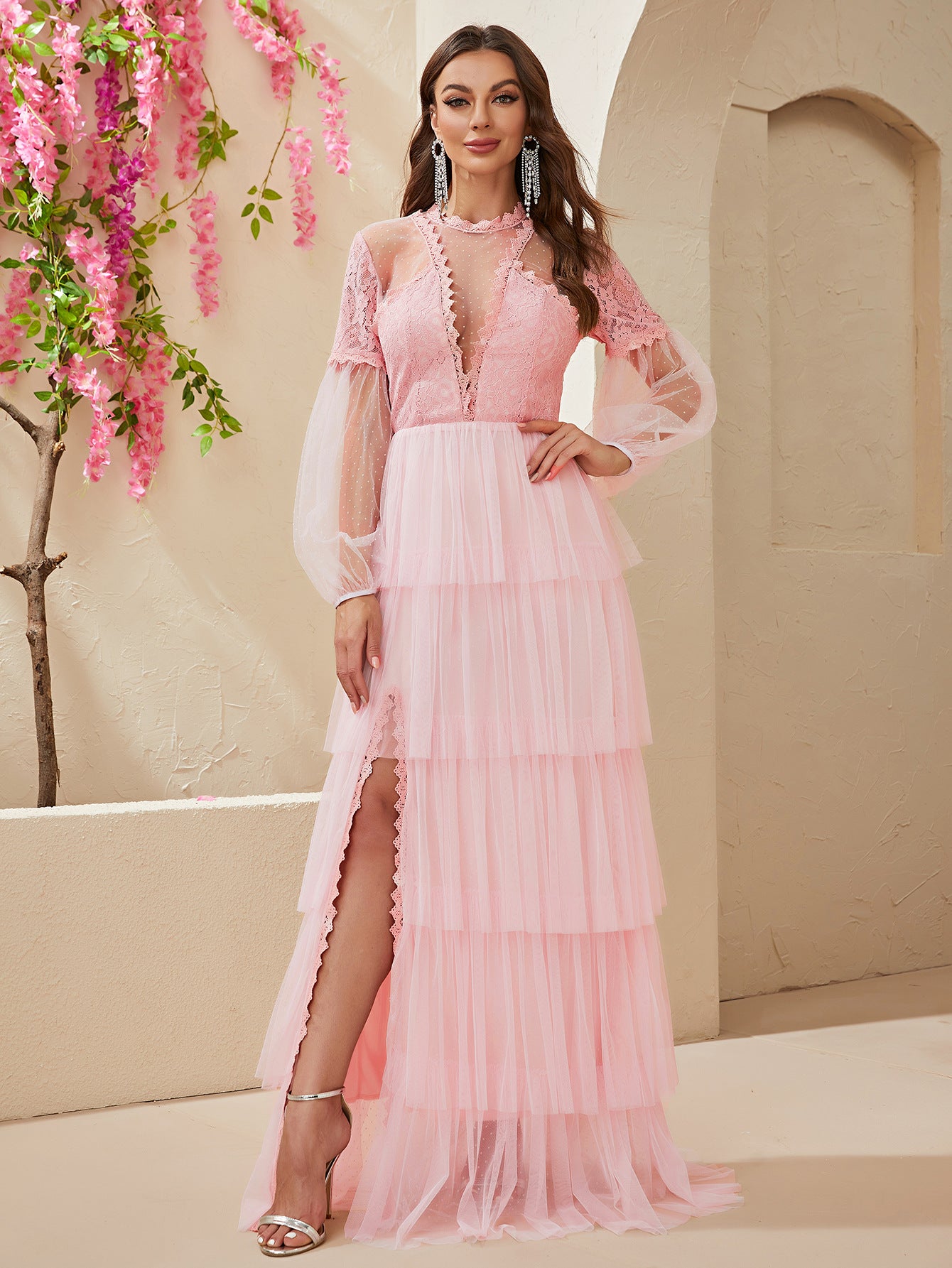 Cross-Border Dance Formal Dress Elegant Long Banquet Evening Dress Broken Size Leak-Picking Special Session