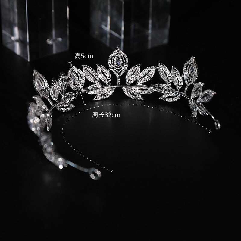 Bridal Crown Zircon Rhinestone Bridesmaid Crown Headband Shooting Wedding Headdress Wedding Wedding Decoration Bridal Crown H9892