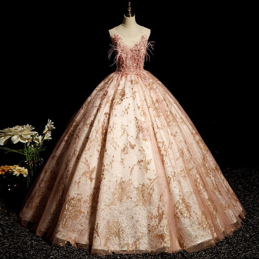 Evening Dress 2024 Autumn High-End Temperament Stage Solo Pettiskirt Vocal Music Art Test Dress Annual Meeting Female Host