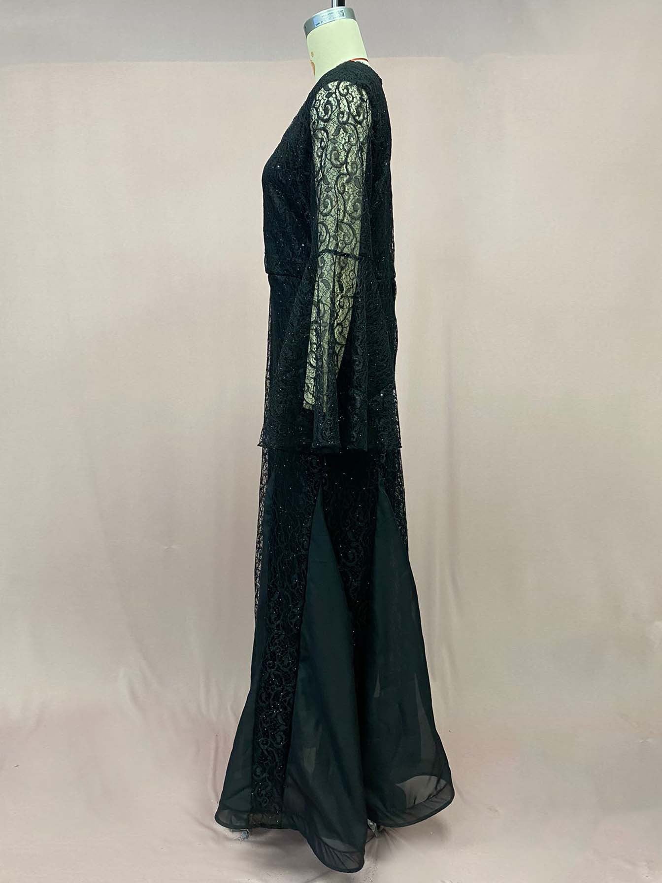 2024 Spring/Summer Cross-Border New Arrival European and American Evening Dress Noble Sexy Slim Fishtail Long Banquet Dress Dress