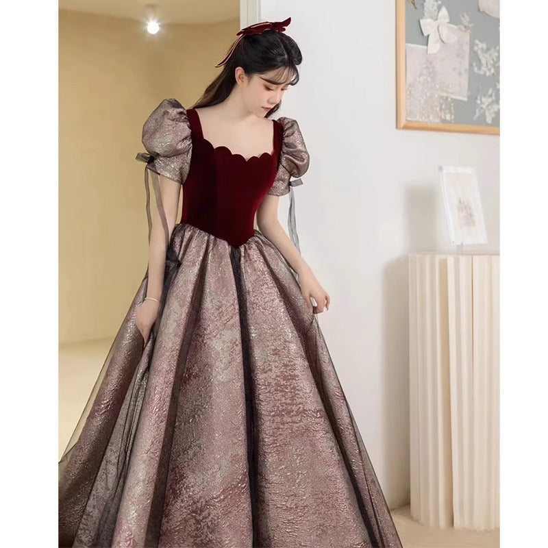 Toast Dress Bride High-End Temperament Vocal Music Art Test Evening Dress Female Host Banquet Light Luxury Minority High Sense