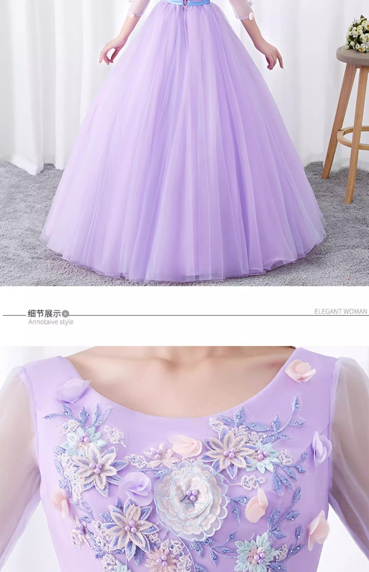 Purple Yarn Evening Dress 2024 New Banquet Temperament Slimming Host Fairy Art Exam Socialite Gathering Dress Women