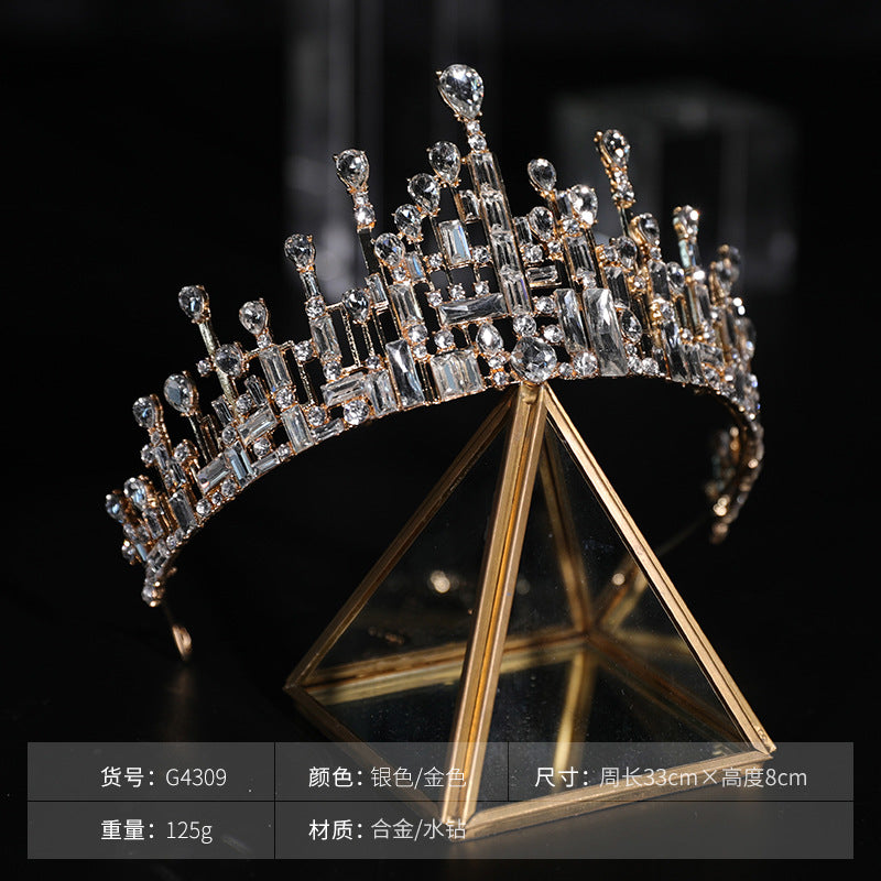 Crown Ball hair crown Zinc Alloy Rhinestone Wedding Headdress Bridesmaid Headband Accessories Super Fairy Bridal Crown H892