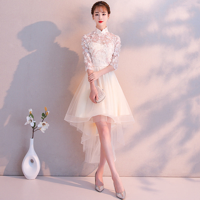 Evening dresses Student Graduation dress Host Short Dress Annual Meeting Dance Party Skirt H9923