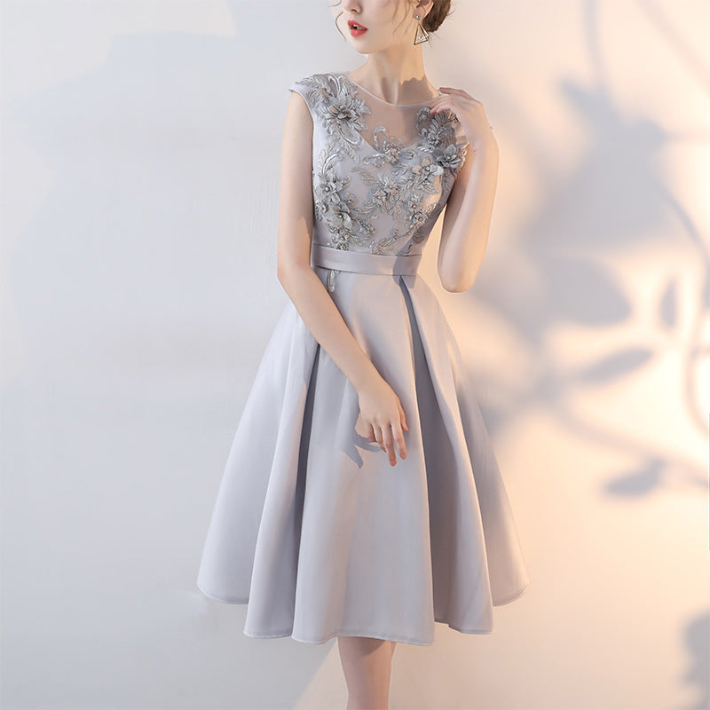 Evening dresses Dinner Prom Formal Dress Gray Slimming Tuxedo Dress Party Elegant Banquet Ball gown H22239