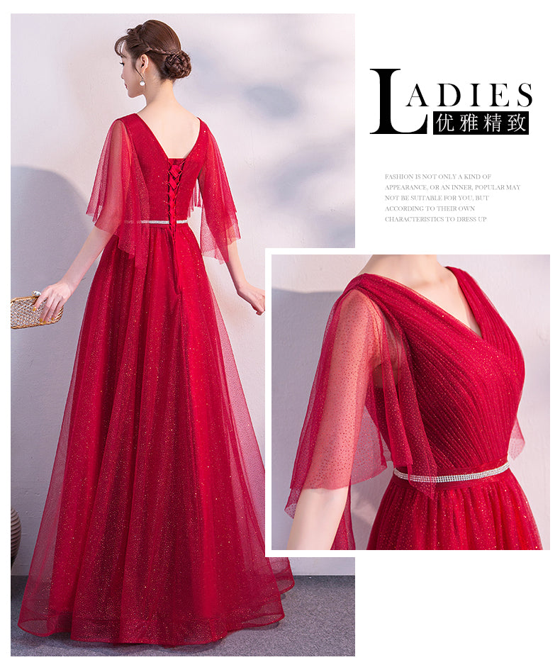 Chorus Dress 2024 New Mesh Elegant Long Banquet Dress Host Annual Meeting Chorus Costume Women