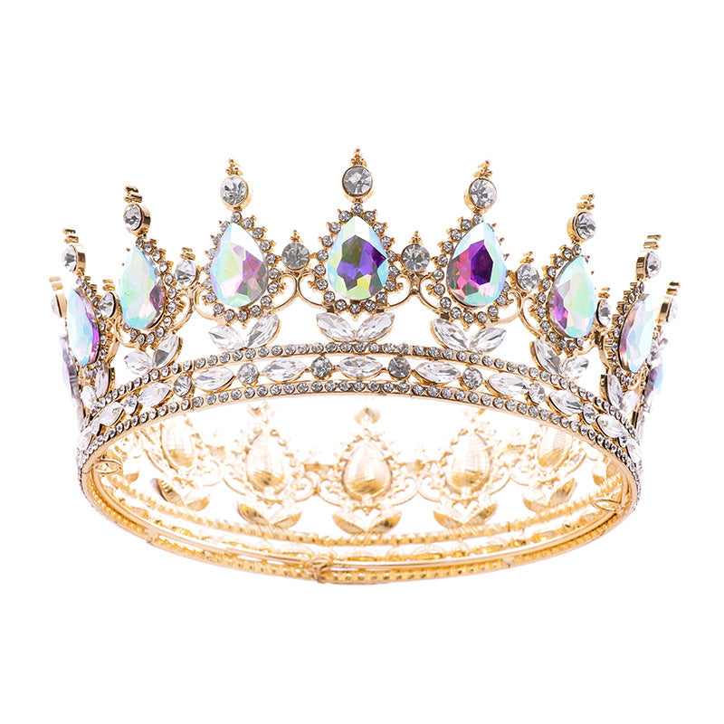 Hair Crown Bridal Headdress Baroque Simple Elegant Female 18-Year-Old Princess Adult Ceremony Birthday Crown Wedding Sofa H8293