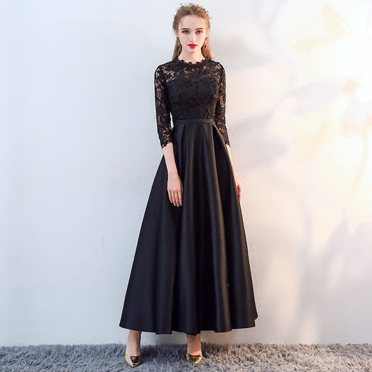 Dress for Women 2024 New Autumn Banquet Elegant Long Show Host Slim-Fit Slimming Evening Dress