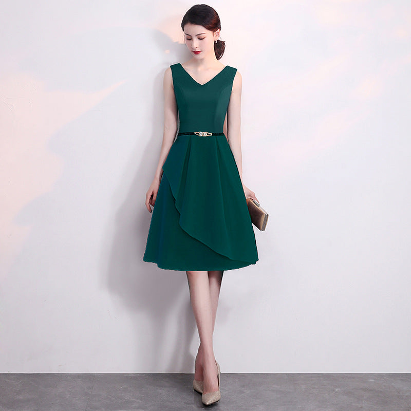 Banquet Little Evening Dress for Women 2024 New Elegant and Simple Dress Suitable for Casual Wear