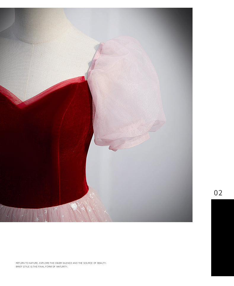 French Princess Dress Evening Dress Female Adult Ceremony Fairy Starry Sky Gradient Dress Student Graduation Ceremony Piano Performance