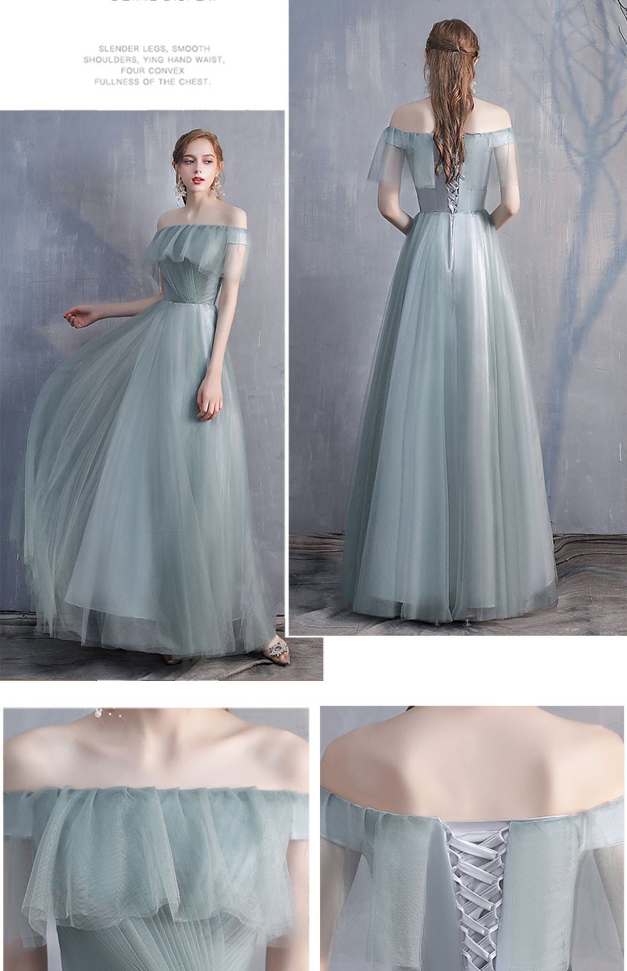 Bridesmaid Dress 2024 New Spring Mori Fairy Bridesmaid Ladybro Dress Dress Long Slim-Fit Banquet Evening Dress for Women