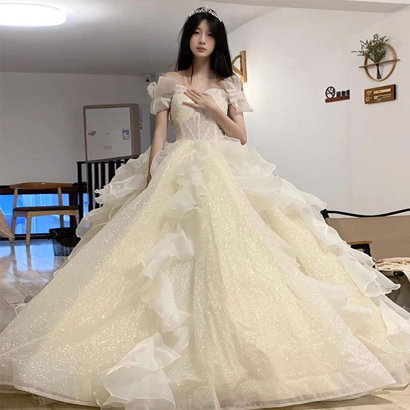 Escape Princess Style Evening Dress Female High Sense Light Luxury Minority Adult Ceremony Student Art Exam Graduate Day Little Dress