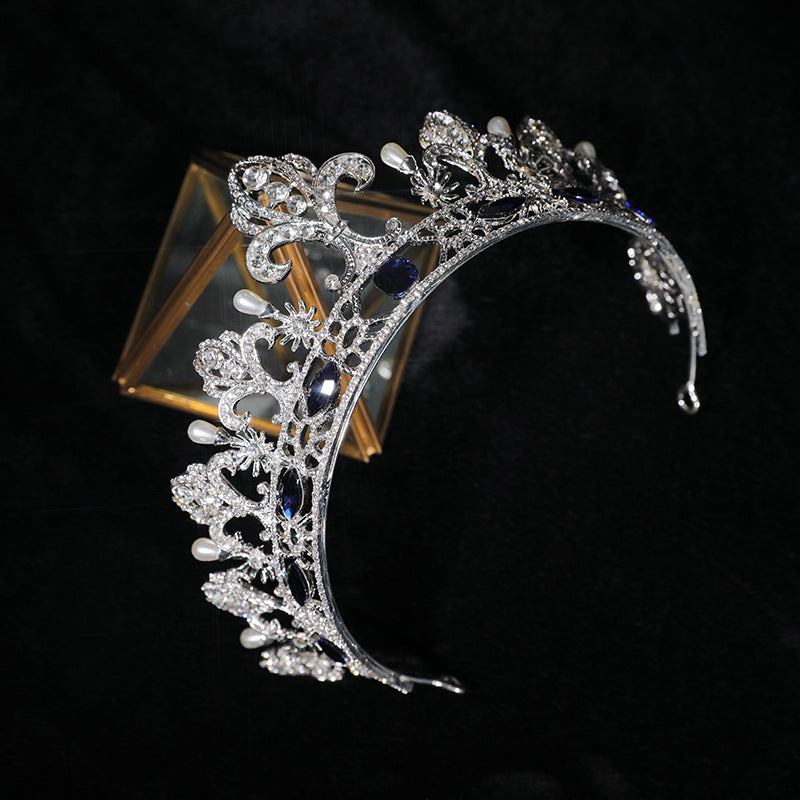 Crown Hair Ornament Baroque Crown Catwalk Show Adult Ceremony Studio Star Super Fairy Headband Bride Wedding Wedding Headdress H2839