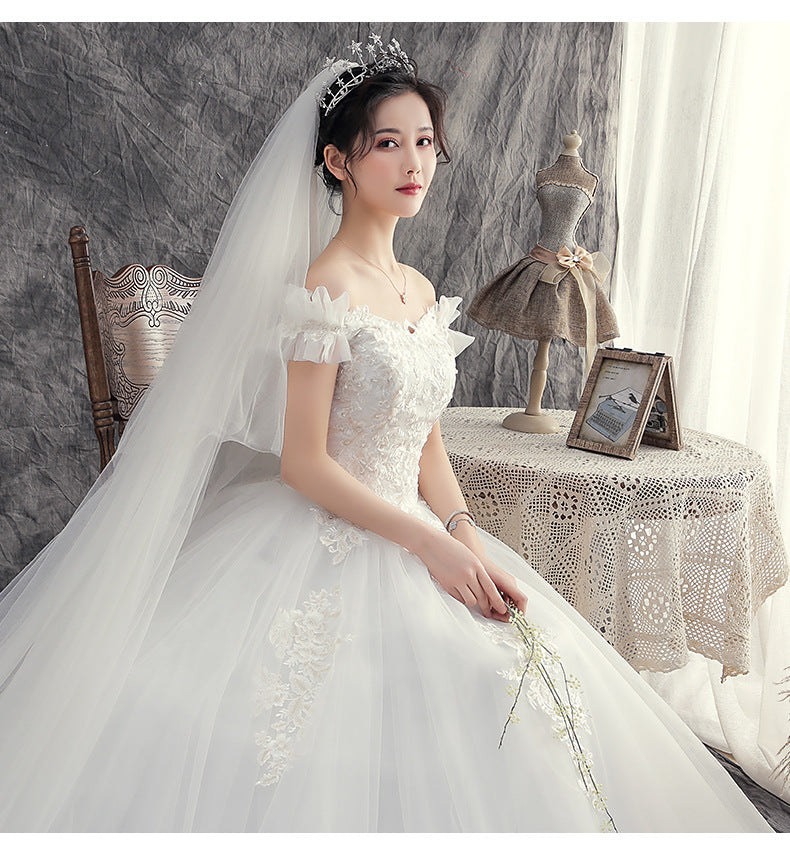 New Wedding Dress for Brides, Forest Style, Petite, Slimming, Super Fairy, Dreamy, Elegant, Light and Simple Dress for Women