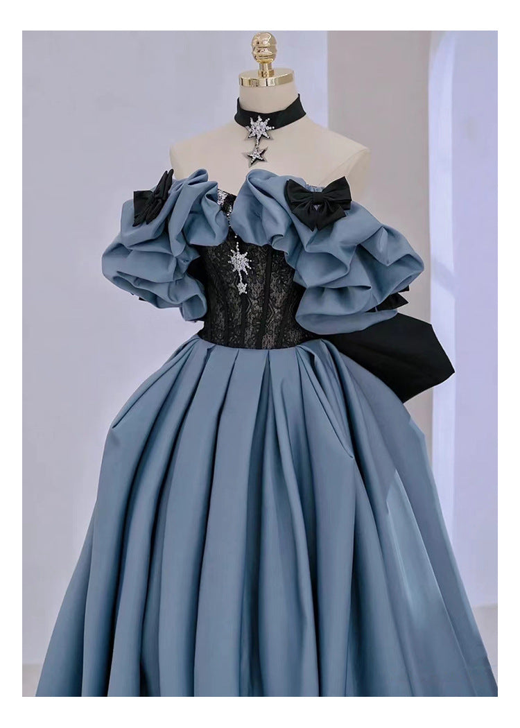 Princess Evening Dress 2023 New Banquet Host Dress Female Solo Art Exam Performance Dress Adult Ceremony Dress