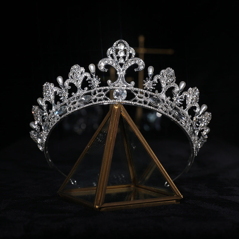 Crown Hair Ornament Baroque Crown Catwalk Show Adult Ceremony Studio Star Super Fairy Headband Bride Wedding Wedding Headdress H2839